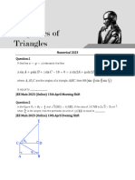 Properties of Triangles