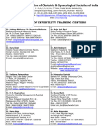 Infertility Training Centers List 2023