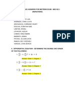 Me3153a.1 Question and Answers For Midterm Exam Repeaters 3a