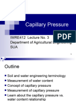 2 IWRE412-Capillary Pressure and Unsaturated Flow