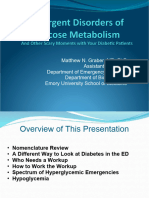 Emergent Disorders of Glucose Metabolism 2010