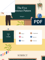 The Five Sentence Pattern - Intermediate Grammar