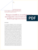 Parques Científicos, Tecnológicos y de Investigación: Una Revisión de Literatura Desde La Perspectiva Internacional