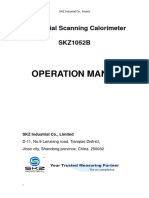 Operation Manual of SKZ1052B Differential Scanning Calorimeter