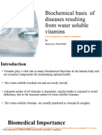 Deficiency of Water Soluble Vitamins