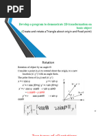 5th Week Lab Program-Rotate A Triangle About Origin and Fixed Point