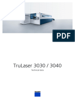 TRUMPF Technical Data Sheet TruLaser 3030 - 3040