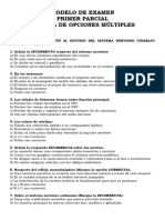 MODELO DE PRIMER PARCIAL MULTIPLE CHOICE NRO 1 NEUROFISIOLOGIA PREGUNTAS DE TPs CATEDRA 123