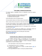 Instruções Sobre As Submissões de Resumos