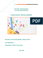 Proyecto de Matemática 6tob y 6tod