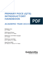 Primary PGCE Introductory Handbook 2023-4 Final