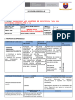 Sesion de Aprendizaje de Personal Social S1 - 11 de Marzo Del 2024