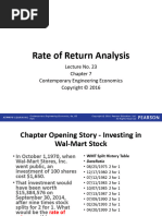 23 - Lecture No - Rate of Return