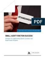 IIA - Small Audit Function Success - Ext Qual Assurance