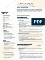 Copie de Copie de Copie de Beige Bleu Foncé Épuré CV Vendeuse CV