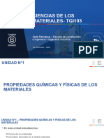 Unidad 1 - Propiedades Físicas y Químicas de Los Materiales