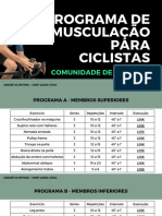 Ficha de Musculação para Ciclistas