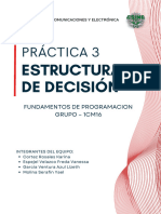 PRACTICA 3. Estructuras de Decisión