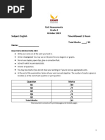 English GRADE 4, UNIT 1 ASSESSMENT