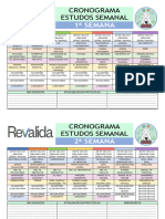 Cronograma 6 Semanas Meb