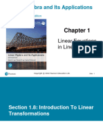 Linear Algebra and Its Applications - 1-8 Introduction To Linear Transformations