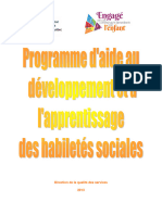 Habiletés Sociales Programme D'apprentissage Intéressant