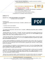 Esboço Da Lição 11 A Realidade Bíblica Do Inferno PR Caramuru Af