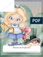 Planner Alice No Pais Das Maravilhas para Professores