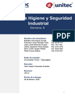 Copia de Semana 6 Psicología Ennla Higiene Segundo Avance Del Manual de Higiene y Seguridad Industrial