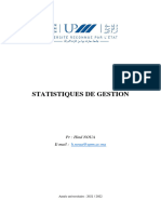 Statistiques de Gestion Chapitre 1