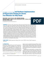 Design Modeling and Hardware Implementation of Regenerative Braking For Electric Two-Wheelers For Hilly Roads