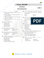 Prayas JEE 2025: Chemistry Thermodynamics