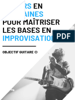 8 Cours en 8 Semaines Pour Maitriser Les Bases en Improvisation Guitare