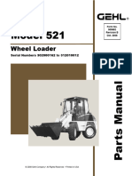 521 All Wheel Steer Loader Parts Manual 909882B