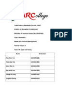 ABMF 3174 Financial Management Group Assignment