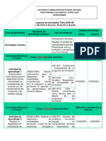 Cronograma - Actividades F-3005195