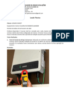 Laudo Técnico Garantia de Invesro Fotovoltaico