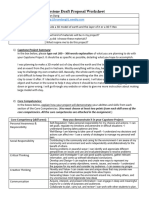 CLC 12 - Capstone Draft Proposal Worksheet