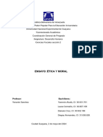 Ensayo - Ética y Moral - Ciencias Fiscales Seccion 2