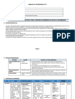 1° Grado - Unidad de Aprendizaje N°01