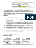 #PR003 Protocolo de Prevención y Seguridad Ante Emergencia Sanitaria Covid-19 para Personal Externo