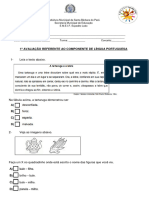 1 Avaliação 3 ANO MANHA PDF