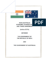 India Australia ECTA