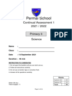 P3 CA1 Question Paper