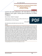 Growth and Yield Performance and Viral Disease Screening of Philippine Native Garlic Varieties Grown in Bacnotan, La Union, Philippines