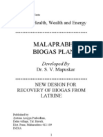 Malaprabha Biogas Plant Developed by DR S V Mapuskar