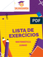 Matematica Lista de Junho 1