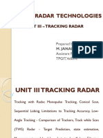 Unit III Tracking Radar