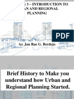 1 - History of Urban and Regional Planning