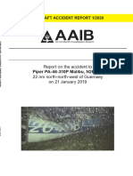 (190121) UK AAIB Report - Piper PA-46-310P Malibu - ACFT Lost Over English Channel - Potential CO Poisoning (Emiliano Sala Incident)